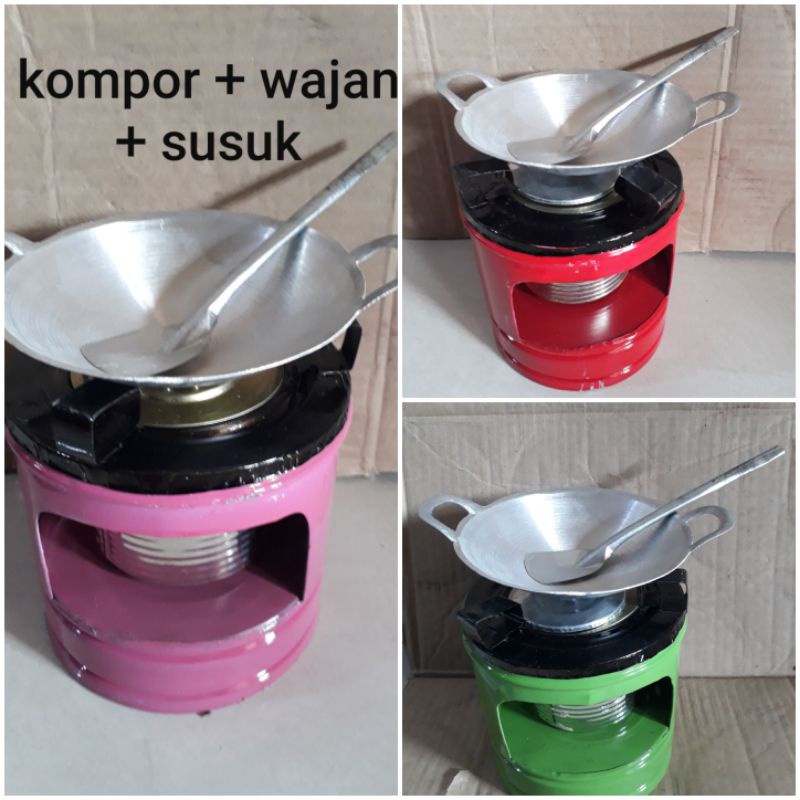 KOMPOR MINI ( kompor SPIRTUS ) + wajan + sodet...MURAH MERIAH..mainan masakan anak...(( PERHATIKAN CONTOH VIDEO CARA MENGHIDUPKAN ))