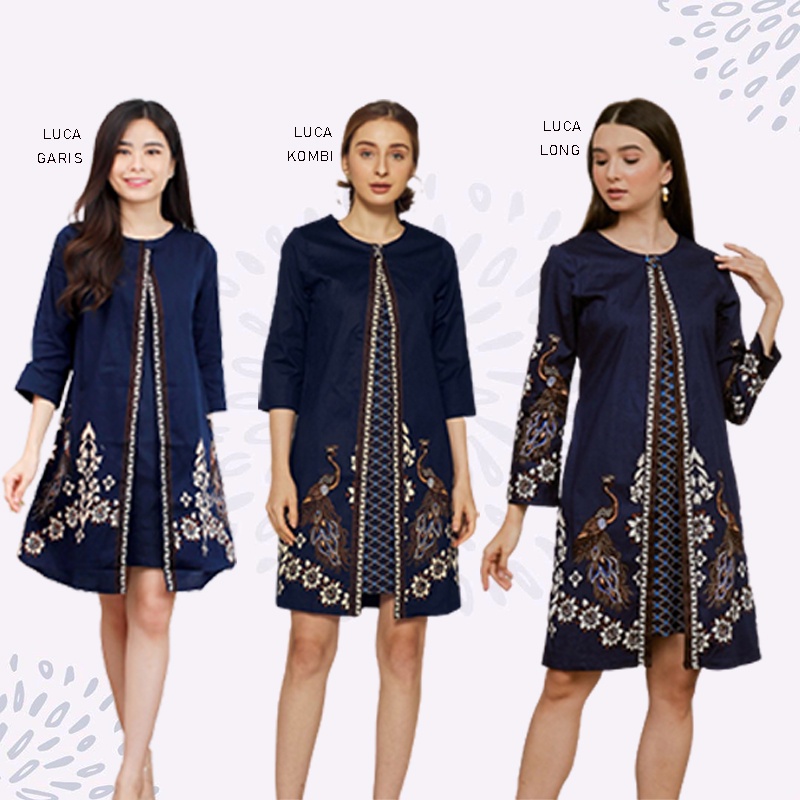 LUCA DRESS STANDAR / JUMB0 / SUPER JUMBO - Dress Batik Jumbo Wanita Terusan Wanita