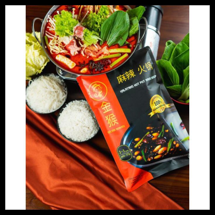 

TERLARIS MALATANG HOTPOT HALAL BUMBU SHABU-SHABU MALA KALDU BY GOLDEN MONKEY - 120 GR !!