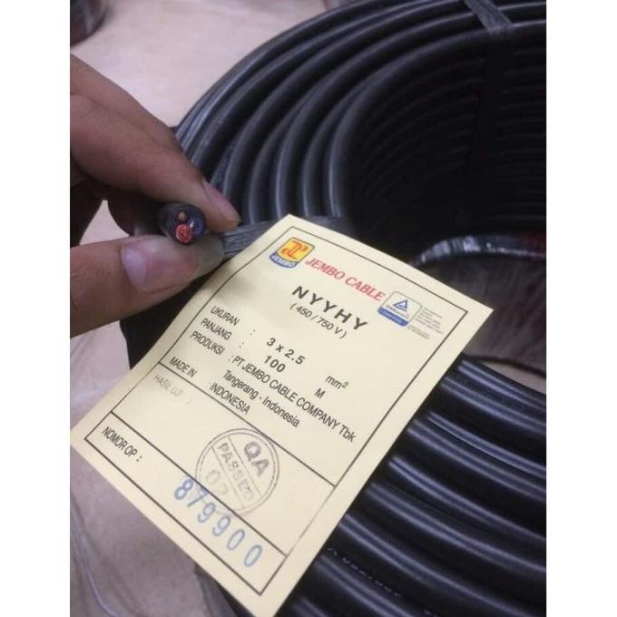 Kabel Nyyhy / Cable Nyyhy 3X2.5Mm / 3X2.5 Mm Merk 5 Besar Meteran