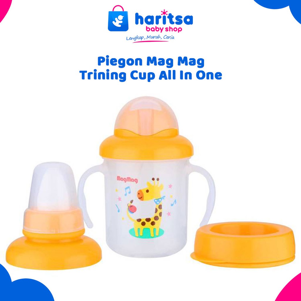 Pigeon Cangkir Minuman Bayi Mag Mag All In One Set 1-4 Satu Paket