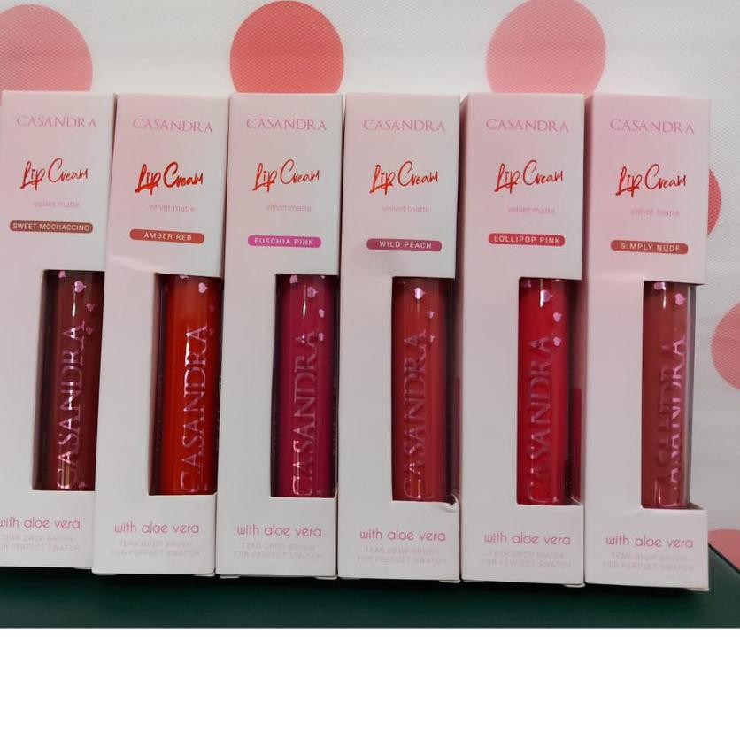 PALING HOT KODE-655 CASANDRA VELVET LIP CREAM/ LIPCREAM CASANDRA