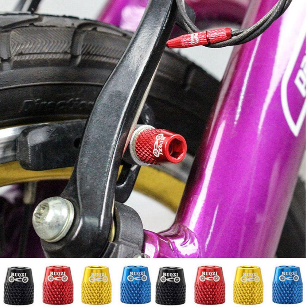 R-FLOWER 4pcs Blok Rem Sekrup Bahan Aluminium Alloy Untuk MTB Road Block Fixing Nut V-Brake Blocks Nut