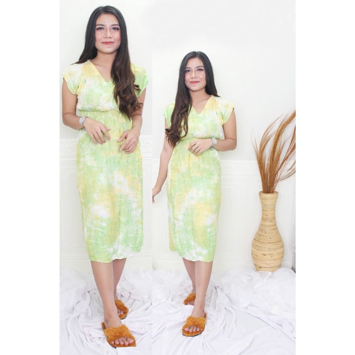 PROMO JRstore JK Wulan Dress Daster Bali Manohara - JK Wulan Hijau