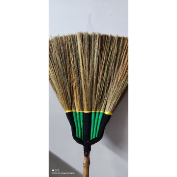 Sapu lantai bagus RECOMENDED sapu ijuk tebal gagang kuat ringan, sapu tidak mbrodol