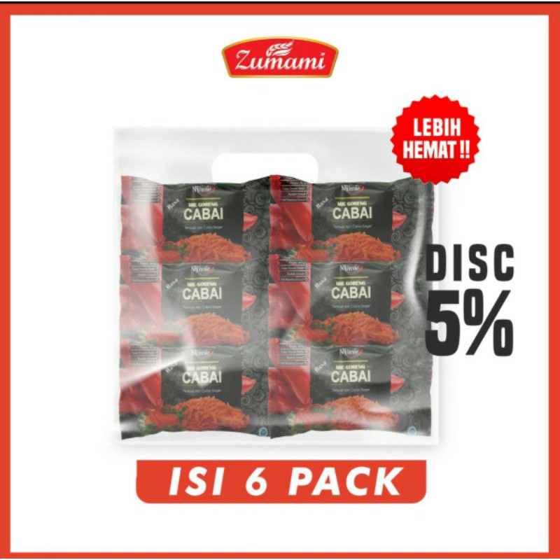 

ZUMAMI MIE SAYUR CABE 80 GRAM ISI 6 PCS (PAKET LEBIH HEMAT)