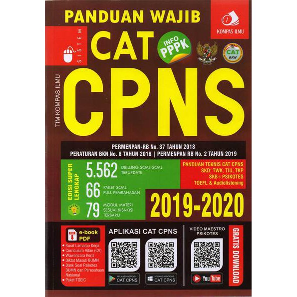 Buku Panduan Wajib Cat Cpns 2019 2020 Karya Tim Kompas Ilmu Shopee Indonesia