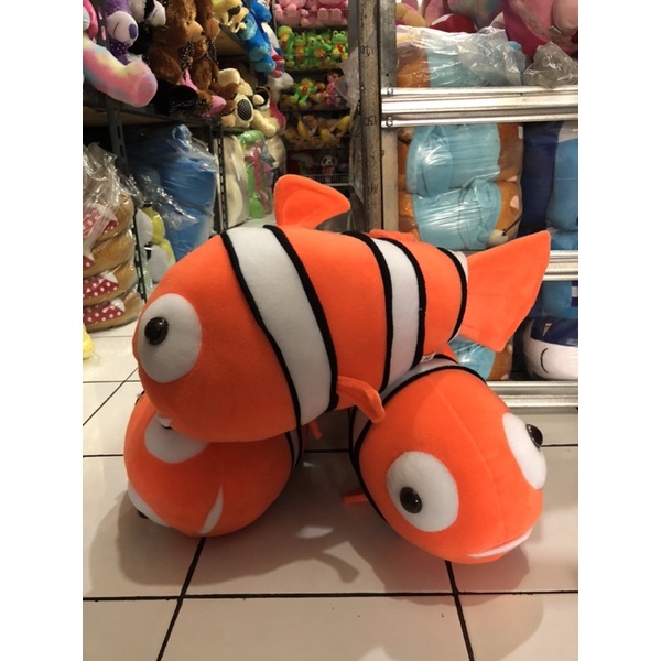 Boneka Nemo Ikan Lucu Size Large Ekor Goyang Label SNI