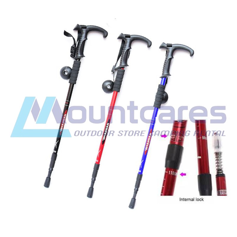 Trekking Pole Tongkat Treking Panjang 135cm Tracking Pole  Track Pole Tongkat pendaki Trekpole