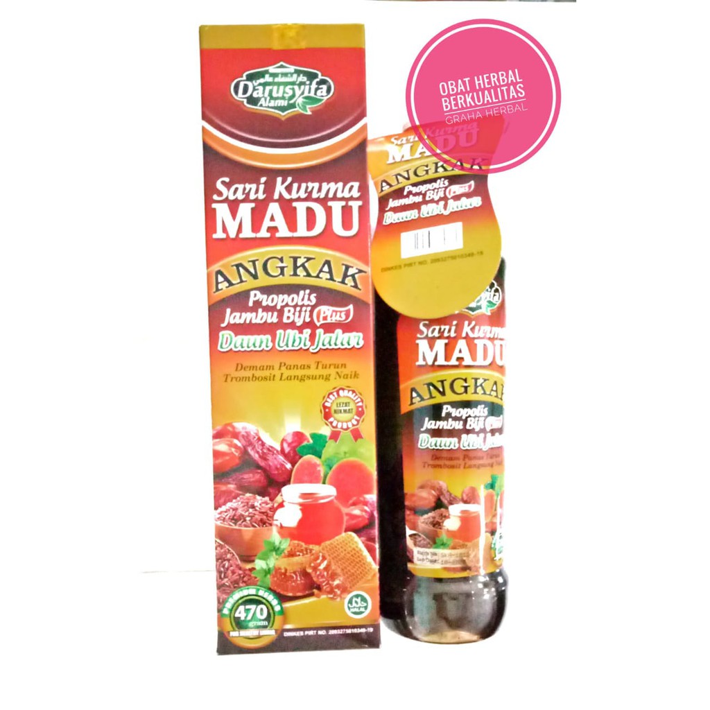 

Sari Kurma Madu Angkak 470gr - Pendongkrak Trombosit. Penambah Tenaga Saat Sakit. DBD
