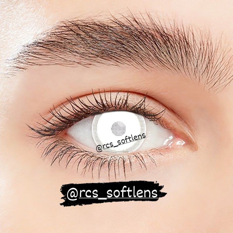 RCS✅ - BACA DESKRIPSI -  Softlens cosplay softlens full white softlens full putih