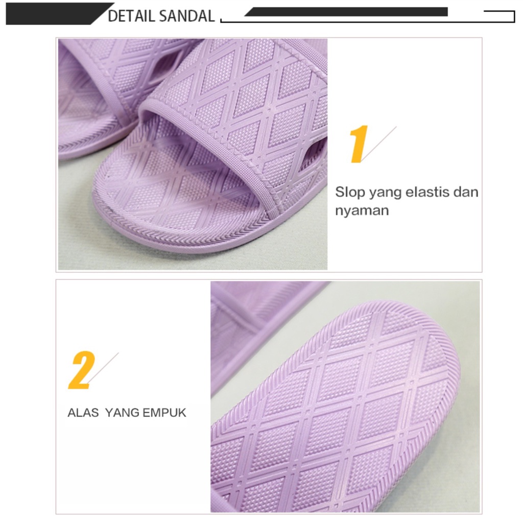 Sendal Slop Karet Wanita Wonderly | Sandal Selop Cewek - K-512