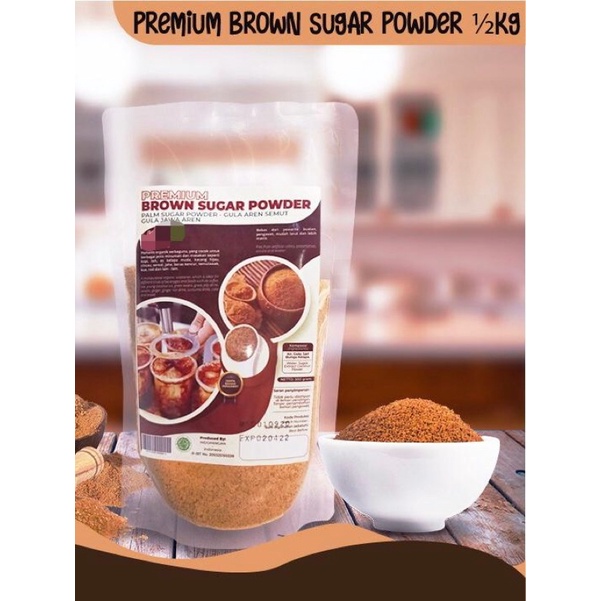 

Brown Sugar Powder - Gula Aren Bubuk Premium 500 gram