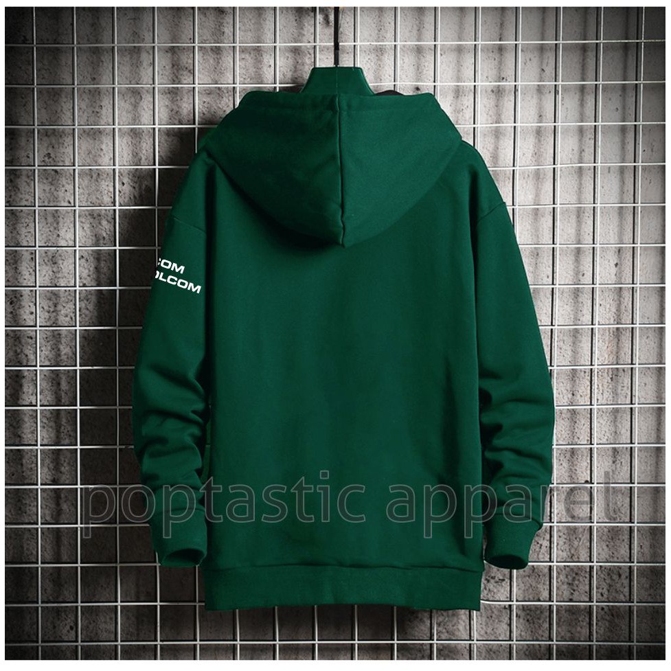 Sweater Hoodie Pria GOOD MORNING Sweter Fleece Pria Bertudung Tangan Panjang