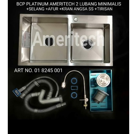 SINK / BCP 2 Lbg AMERITECH STAINLESS - Luar Medan