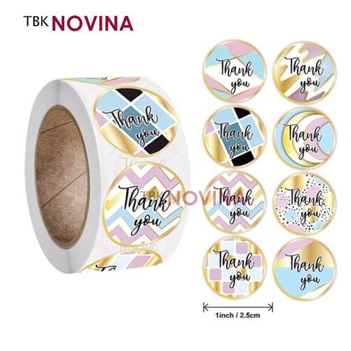 

[KODE 42] Stiker Thank You / Label Segel Thank You (10 pcs)