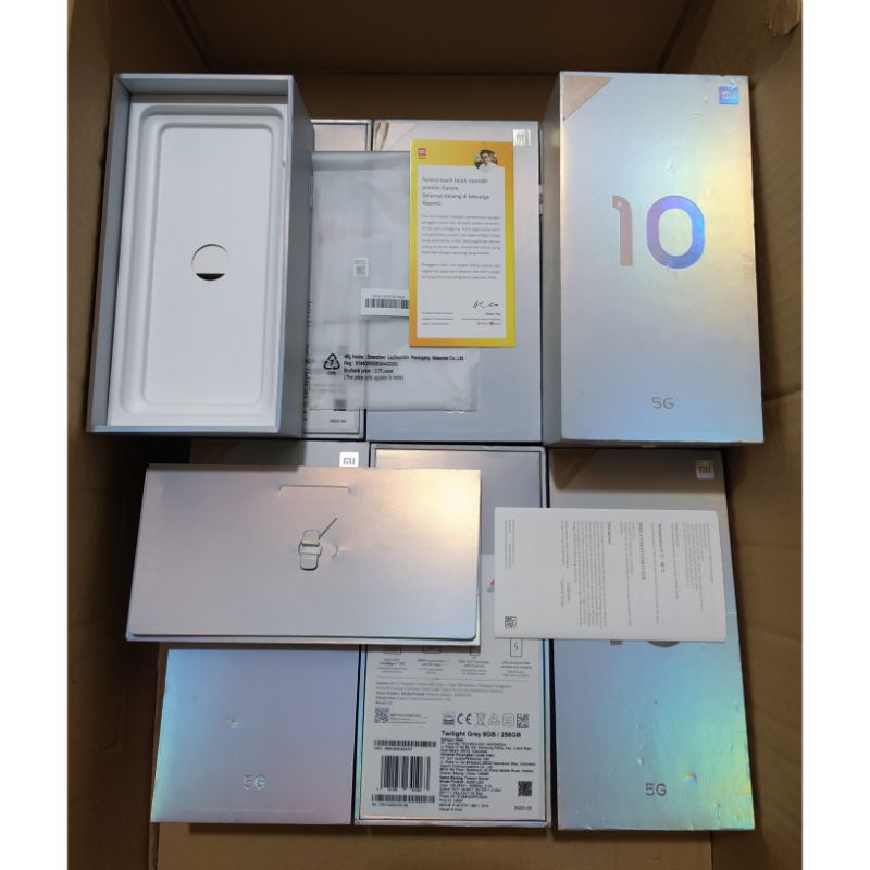 DUS BOOK KARDUS BOX KARTON XIAOMI MI 10 5G ORIGINAL COPOTAN