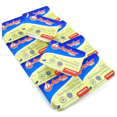 VnM007BP | Unchor Butter Mpasi Bayi 7 Gr Minidish Halal / Anchor Unsalted Butter / Anchor Salted Butter / Mentega Mpasi Bayi Sehat / Unchor Butter Bahan Mpasi Bayi Organik / Perlengkapan Mpasi Bayi