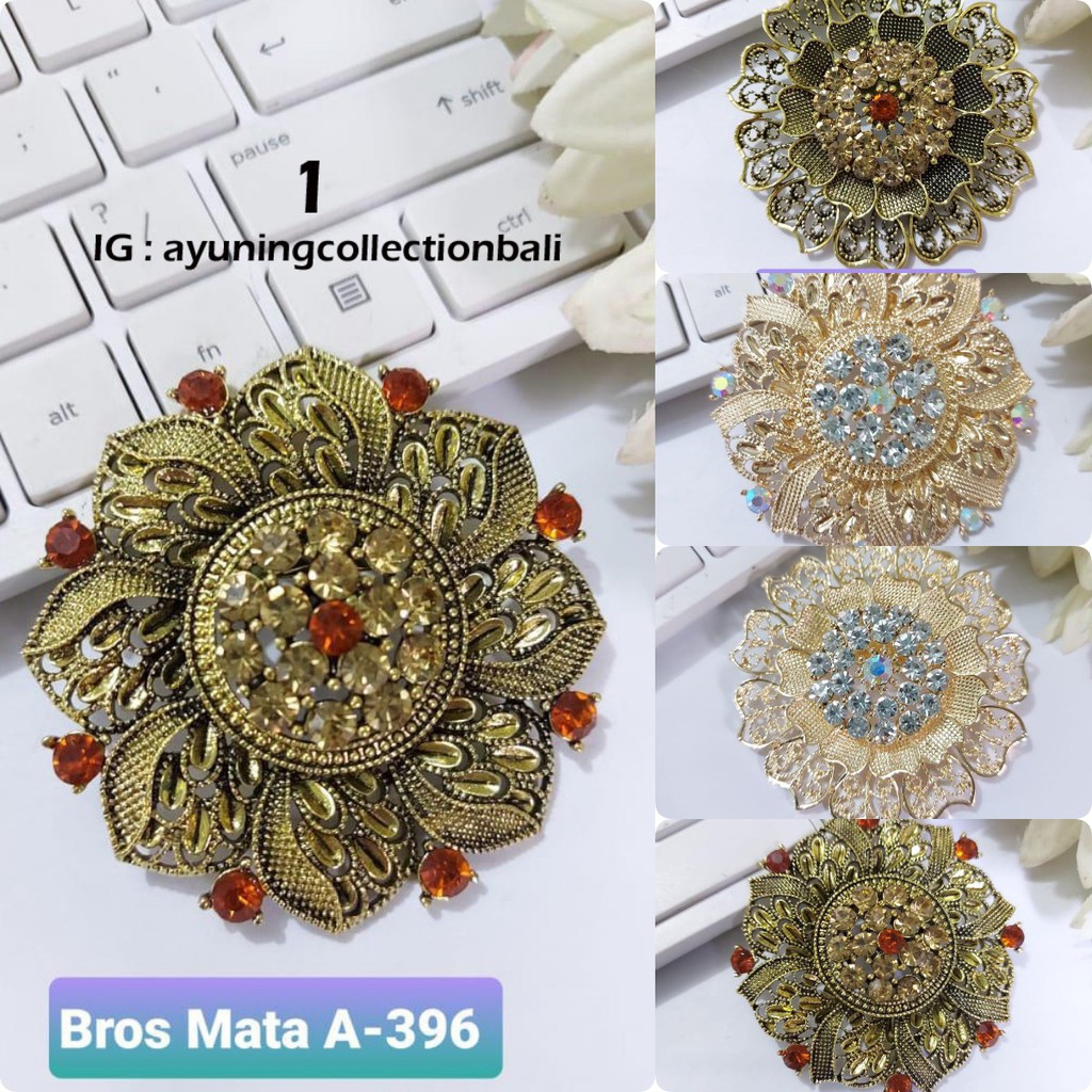 Bros Bunga Bali | Bros kebaya Pengantin | Bros Kebaya Kartini Emas