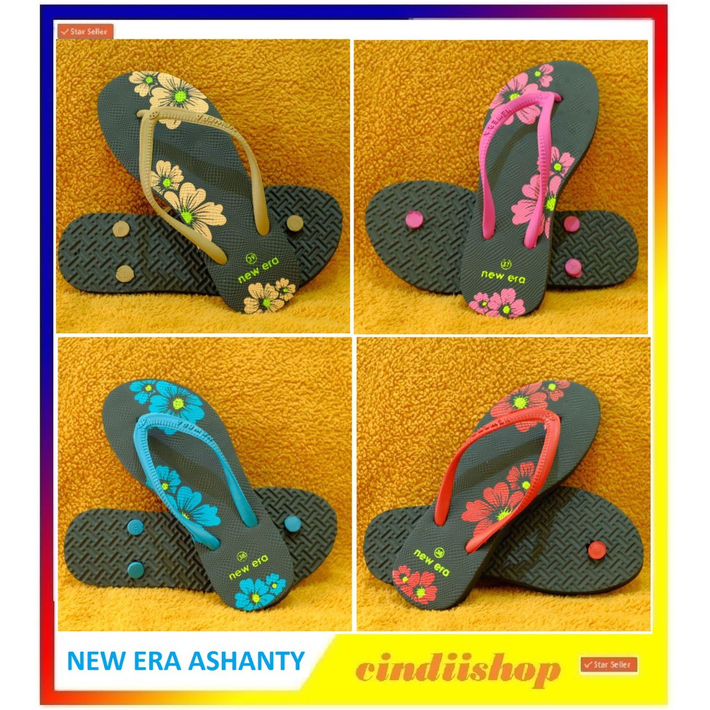 PROMO Sandal Jepit New Era Ashanty Wanita Sendal Cewek Asanty NewERA ASLI Karet Fashion GAYA