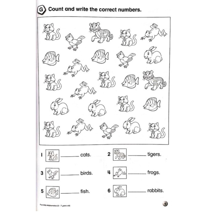 Fun With Mathematics Science Activity Book for Preschool P1 6-7 years old