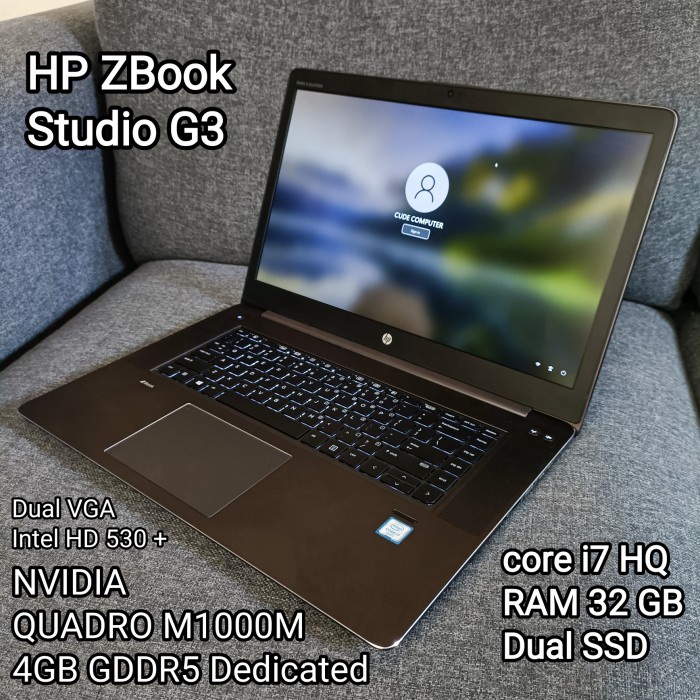 core i7HQ/NVIDIA QUADRO/RAM32GB/SSD512/HP ZBook Studio G3/LaptopDesign