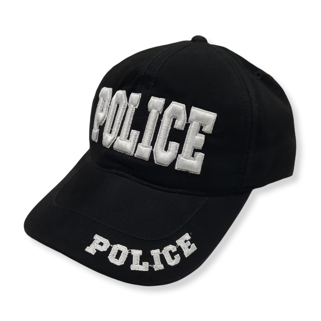 topi police/swat canvas sweading bordir timbul