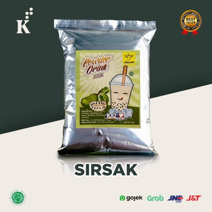 

BUBUK MINUMAN BUBBLE POWDER DRINK SIRSAK ORIGINAL 1KG