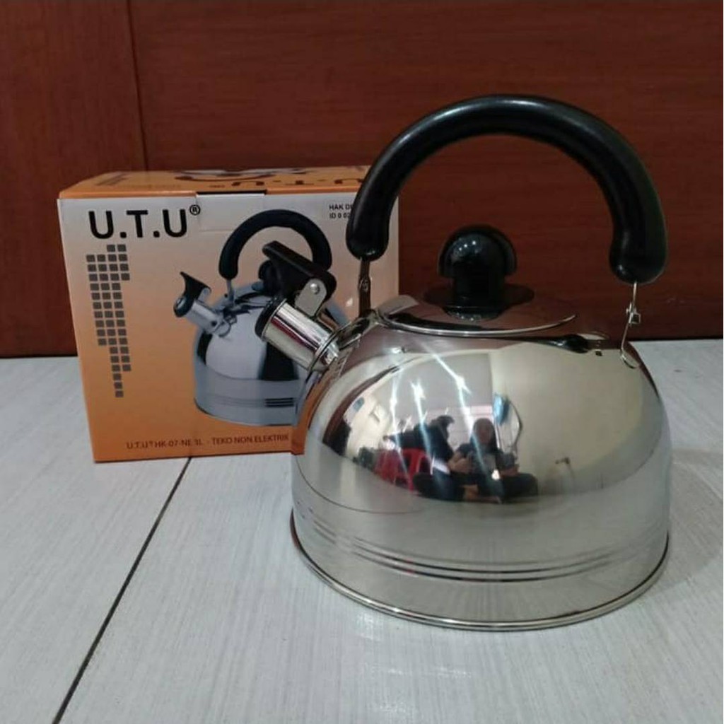 Teko Siul Non-Listrk/ Ceret Siul/ Ketel Siul Stainless Steel/ Teko Pemanas Air UTU Kapasitas 2 Liter