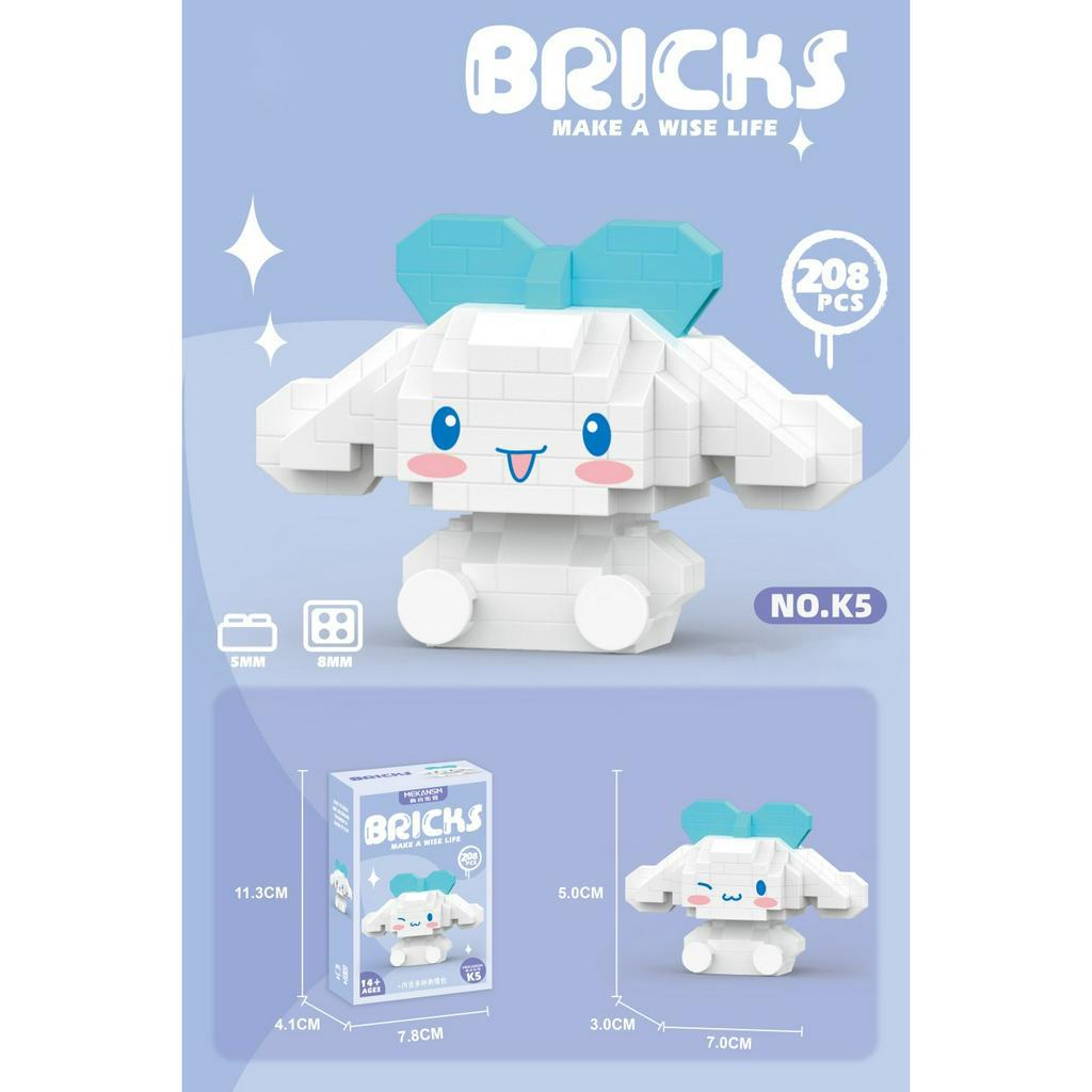 Nano Block Mainan Balok Susun Disney Sanrio Anak DIY Brick Gift