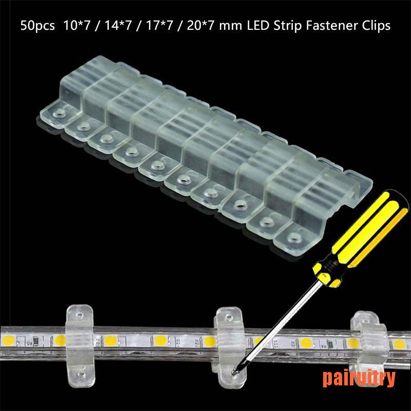 Klip Pengencang Lampu Strip LED Flexible Untuk Memperbaiki LED