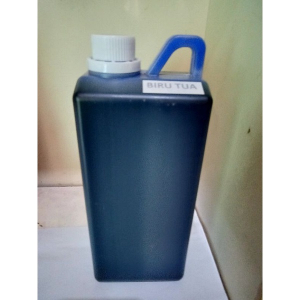 

NEW tinta stempel warna flash 1 liter Biru tua / Biru terang