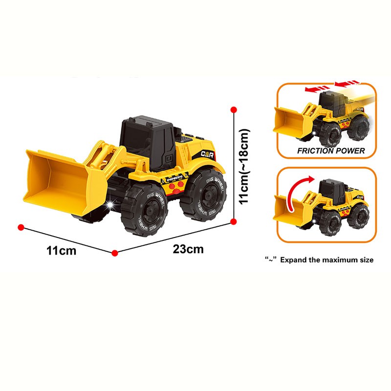 Children Truck Toy Set Construction Vehicles Excavator Truck Bulldozer Toy with Sound and Light