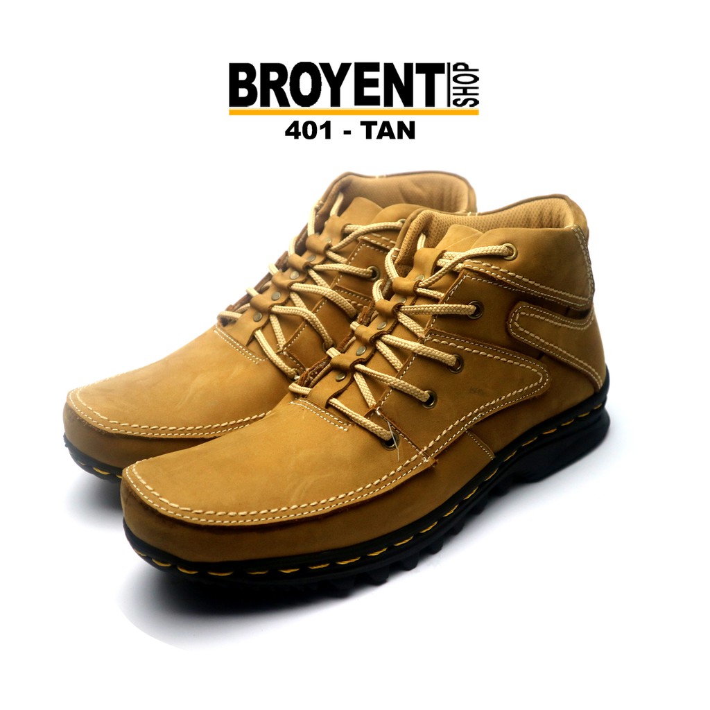 Sepatu Boots Pria Kulit Asli 401