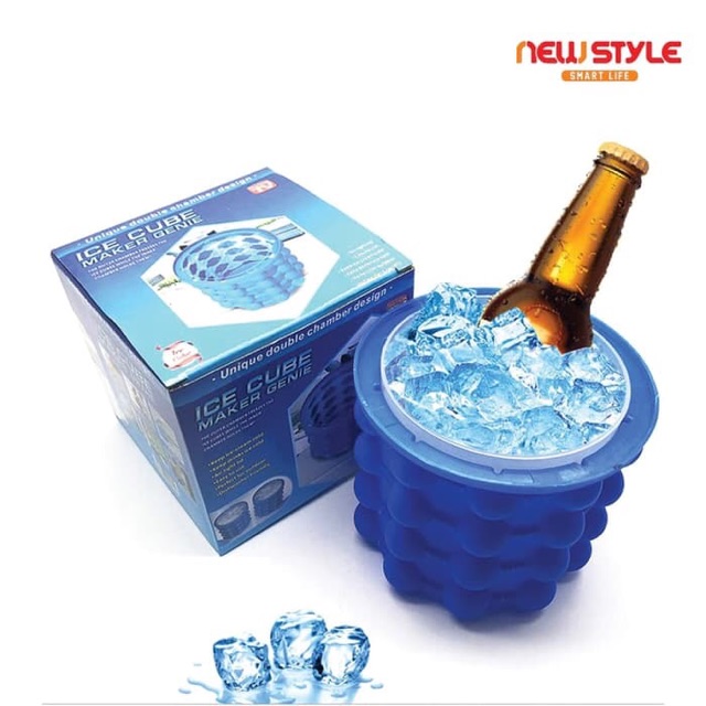 New silicone ice bucket irdle ice cube maker genie silicon