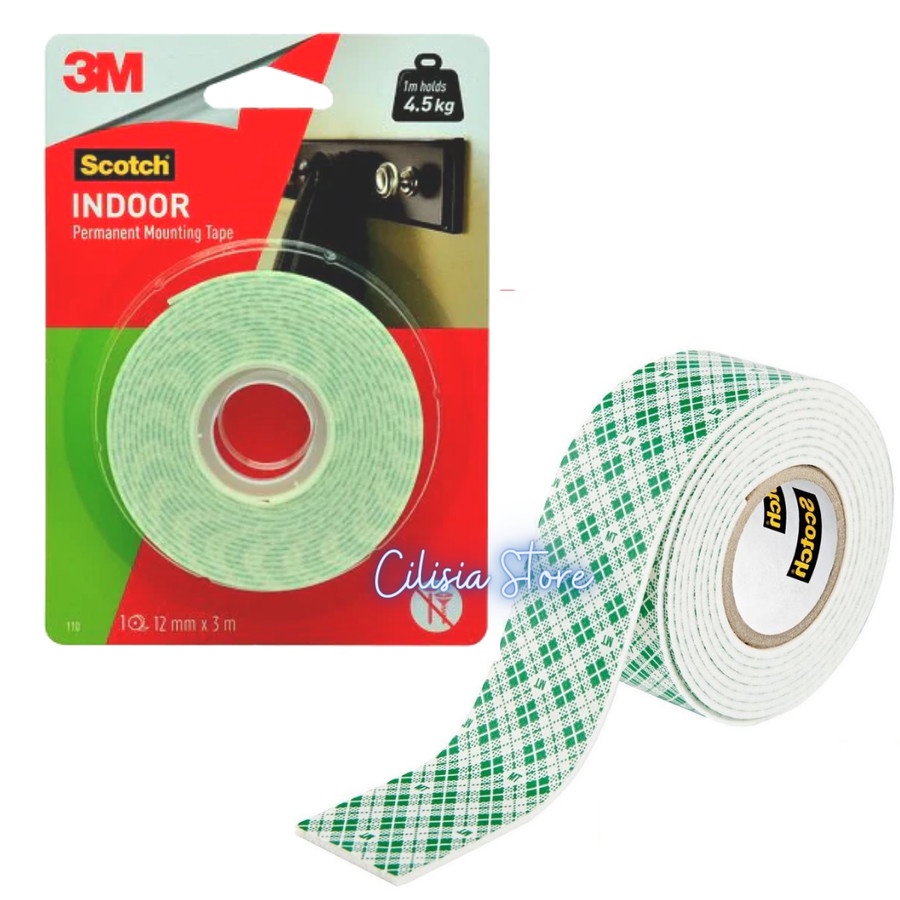 

3M Double Tape Permanent Mounting Tape Indoor 24mm x 3 Meter