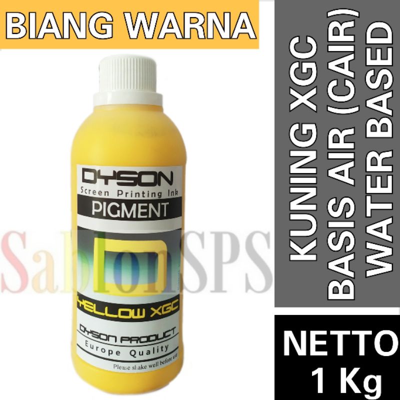 BIANG WARNA SABLON KUNING TUA XGC PIGMENT YELLOW SABLON 1kg