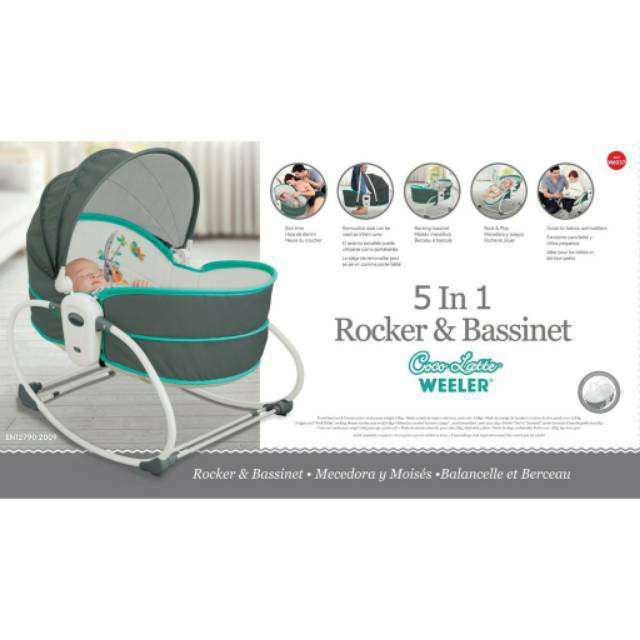 Makassar - Bouncer Cocolatte Weeler 5 in1 Rocker &amp; Bassinet | Tempat Tidur Bayi | Ayunan Bayi