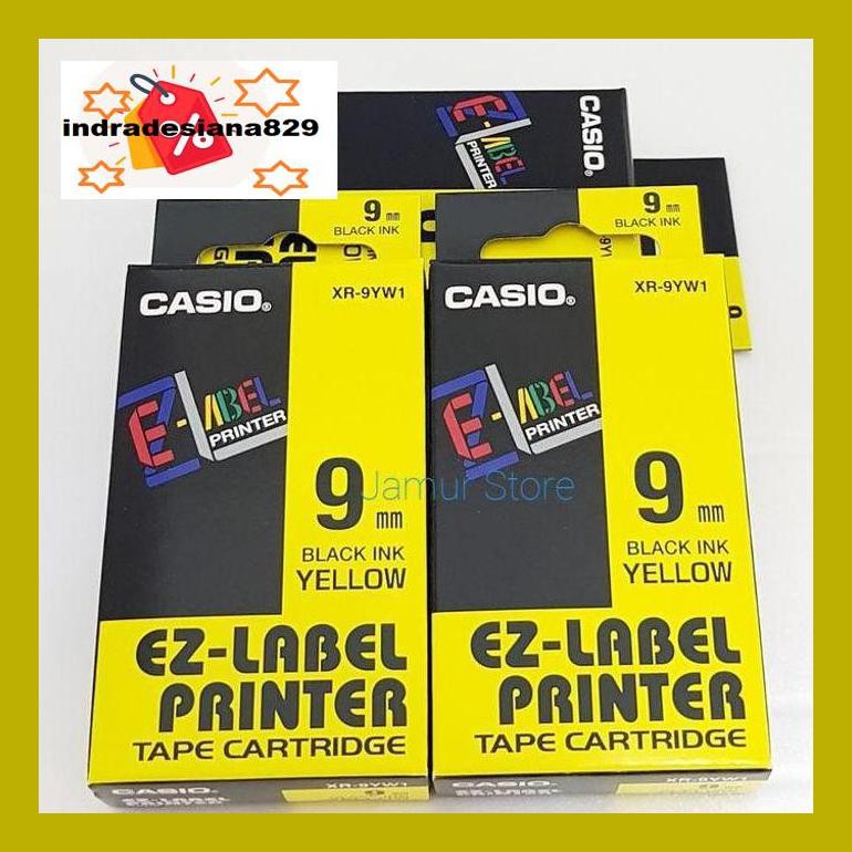 

Indr0Dpp Ez- Label Casio Tape Cartridge 9Mm Black Ink Yellow 8D6Indrr