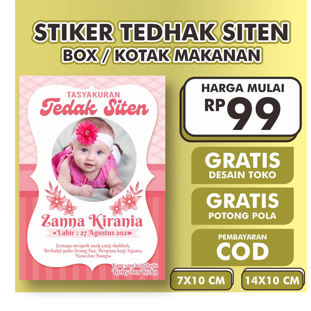 

Stiker Tedak Siten Ukuran Besar Murah