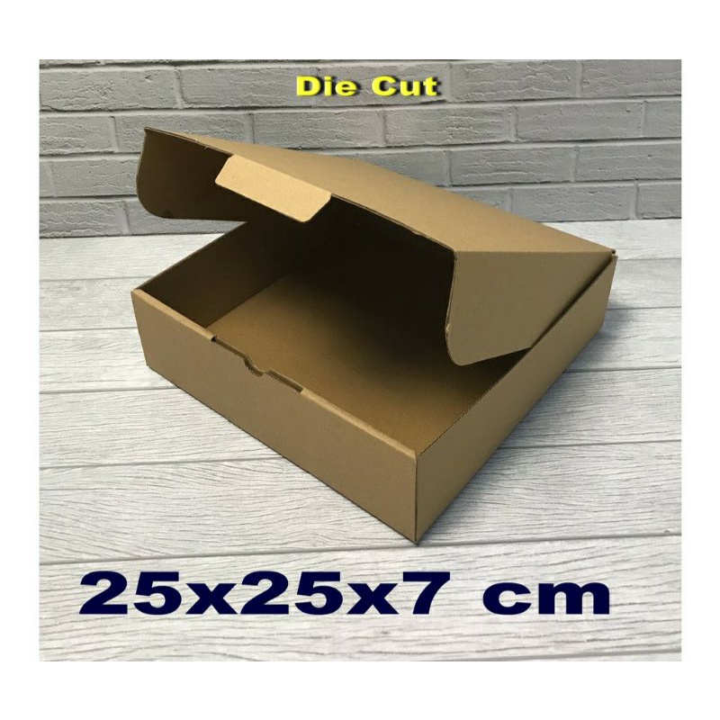 

KARDUS 25X25X5 DIE CUT/KOTAK PACKING/BOX/KOTAK HAMPERS/KOTAK SERBAGUNA/KOTAK