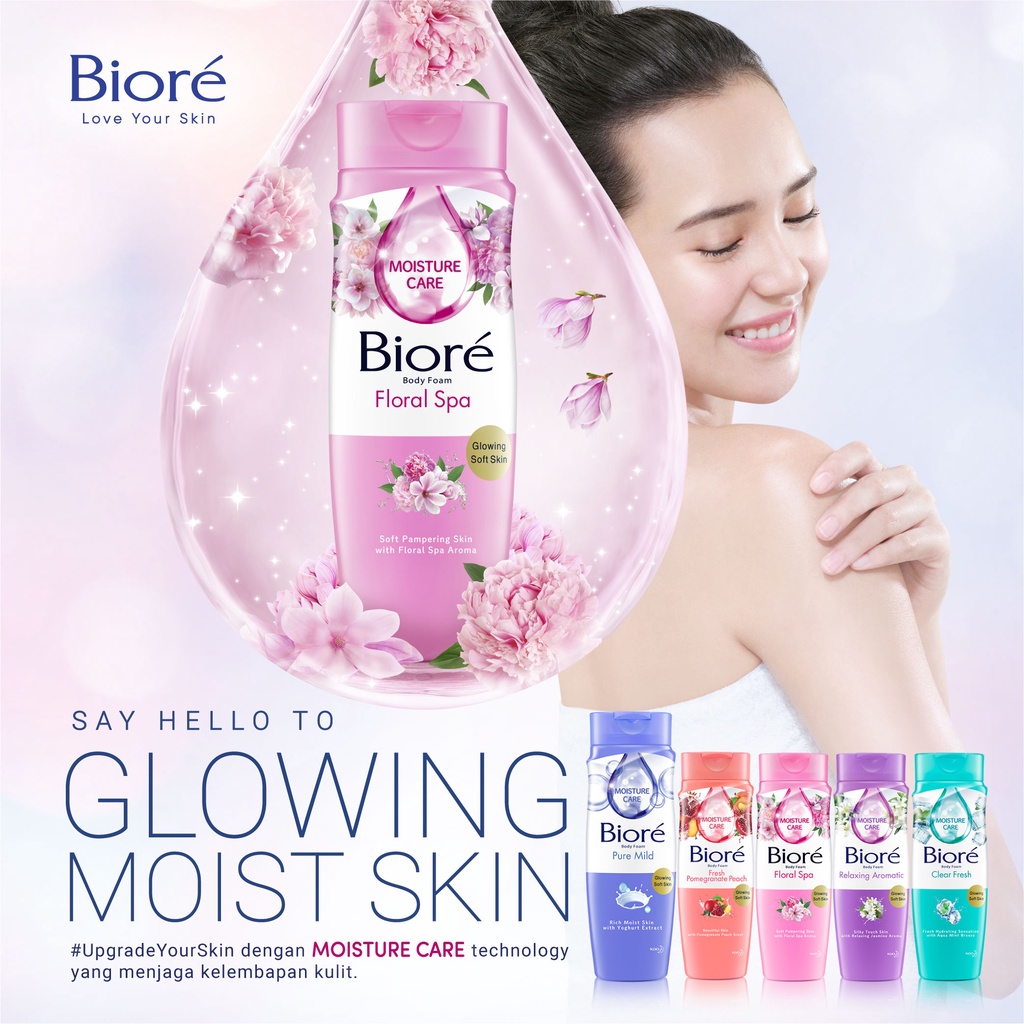 Biore Body Foam Pure Mild Sabun Mandi Refill 450 mL