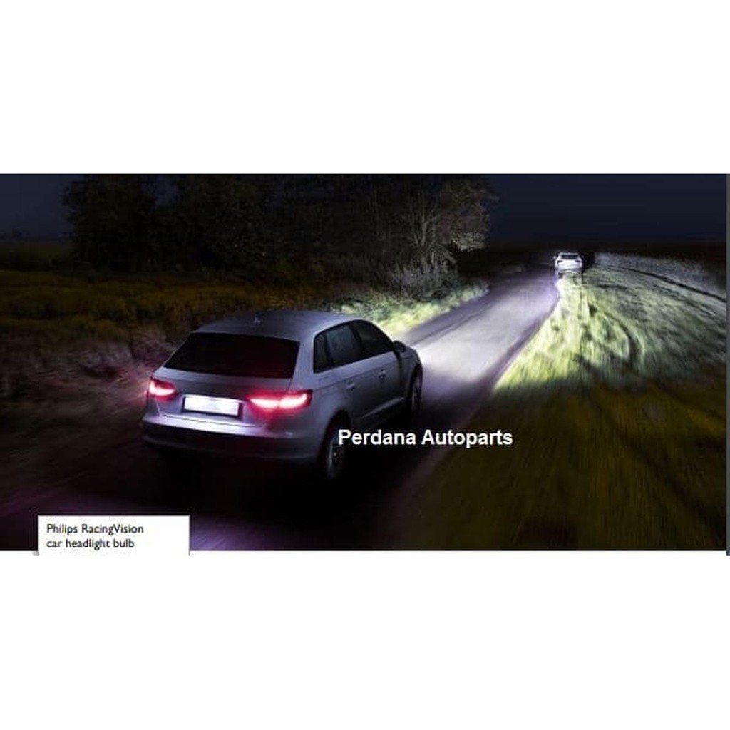 *Otomotif* Philips H4 RacingVision +150% x2bohlam ASLI PHILIPS