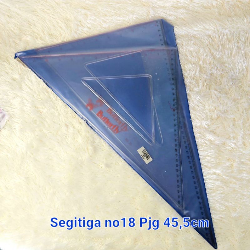 

Penggaris Segitiga Butterfly no18 Pjg 45,5cm(G039)