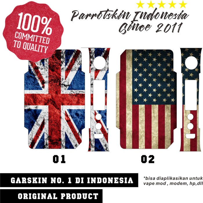 Prs344 Garskin Skin Voopoo Drag V2 Mod England Usa Flag Free Custom Gambar Shopee Indonesia
