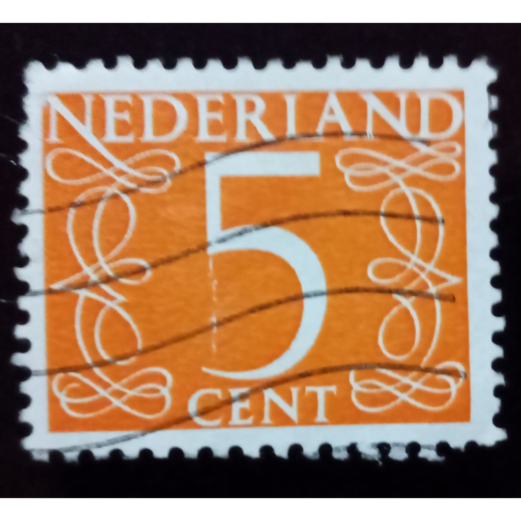 Perangko Netherlands/ Nederland/ Belanda 5 Cent Tahun 1946 - 1969