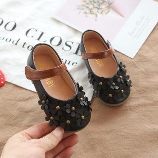Sepatu Sandal  Princess Korea Anak  Perempuan Aksen Bunga 