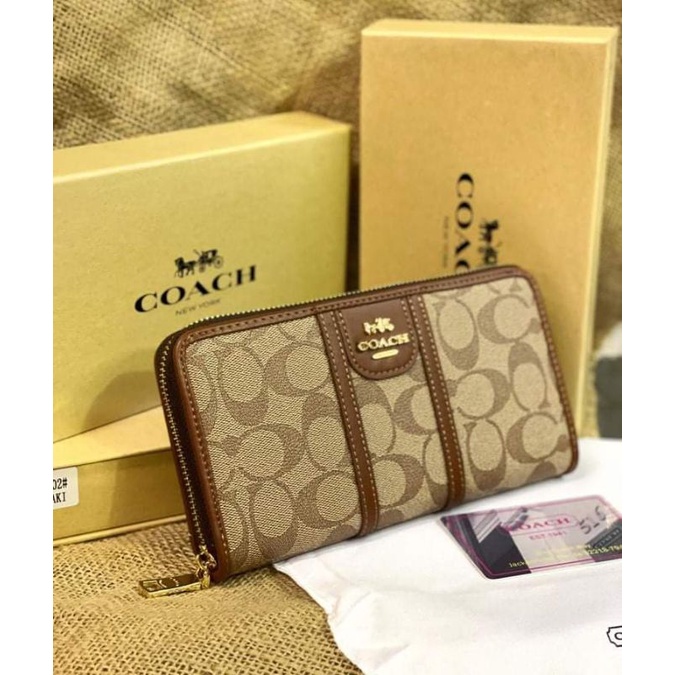 NEW ITEM dompet coach panjang 1 sleting free box