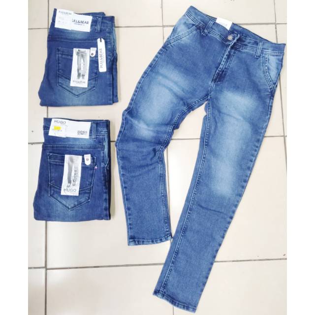 Celana Jeans Pensil Straigh Pria Celana Jeans Pria Skinny Slim Fit Celana Levis Strit Pria Promo Murah Cuci Gudang