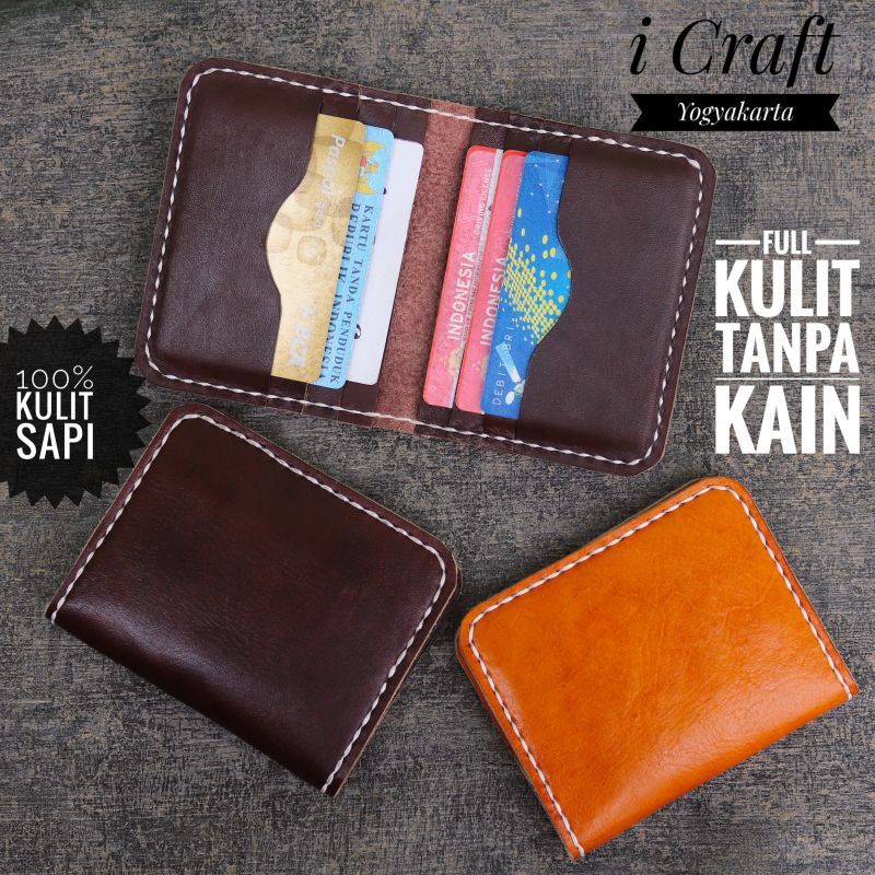 Dompet Kartu Kulit Sapi Asli Original